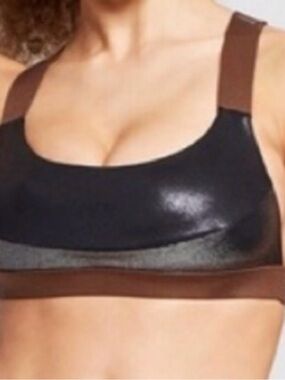 JoyLab Mixed Metal High Shine Sports Bra